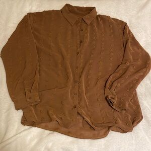 Brown Button Down